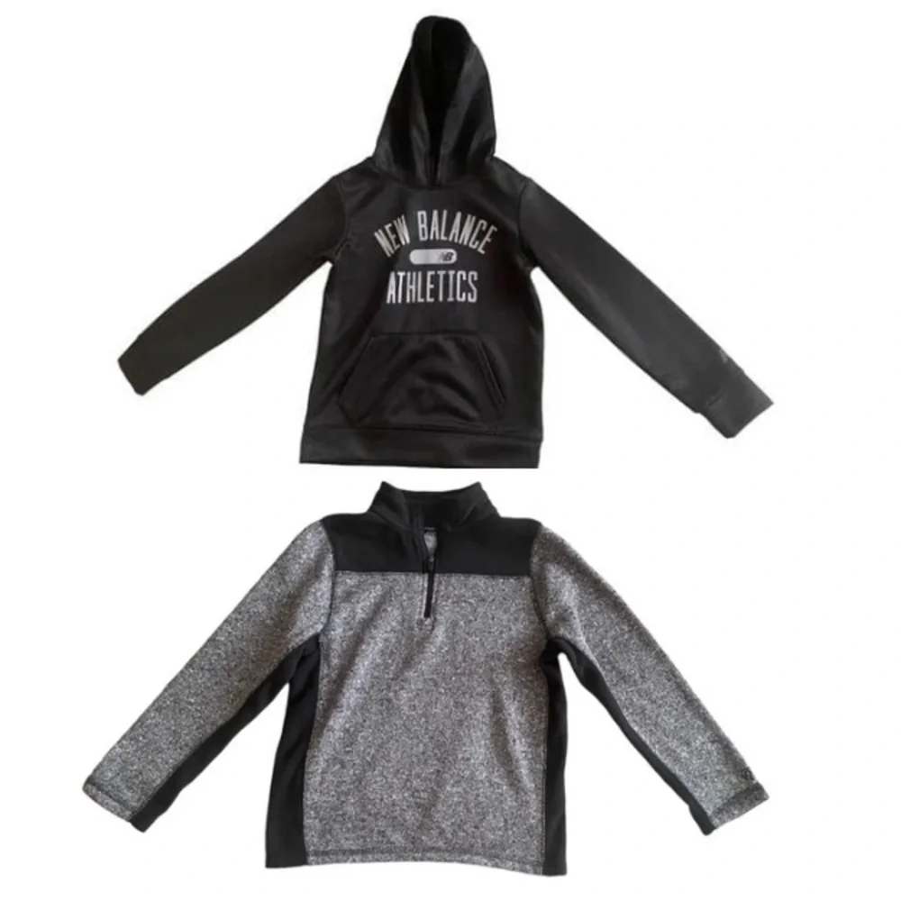 C9 by Champion and New Balance | Boys 2 piece black gray Sweater bundle Size 6